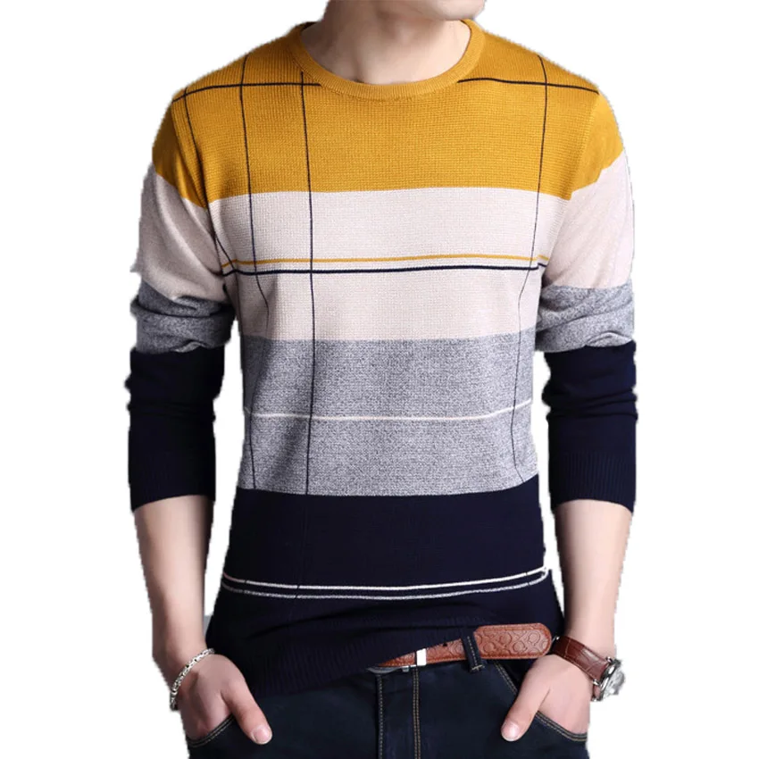 Spring autumn Brand men Casual sweater mens Pullover