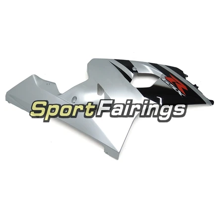 Мотоцикл впрыска полный комплект обтекателя Для Suzuki GSXR600 GSXR750 K4 04-05 2004 2005 ABS Пластик кузовные Обтекатели черный, серебристый цвет