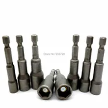 8 шт. Магнитный гайковерт силовые дрели силовые драйверы гайка сеттер 6,35 мм 1/" шестигранный хвостовик гнездо адаптер 6,7, 8,9, 10,11, 12 и 13 мм