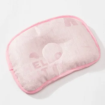 

Summer Newborn Baby Pillow Cartoon 0-6 months Baby Pillow Concave Buckwheat Ice Silk Shaping Bedding Cushion Infant Baby Pillows