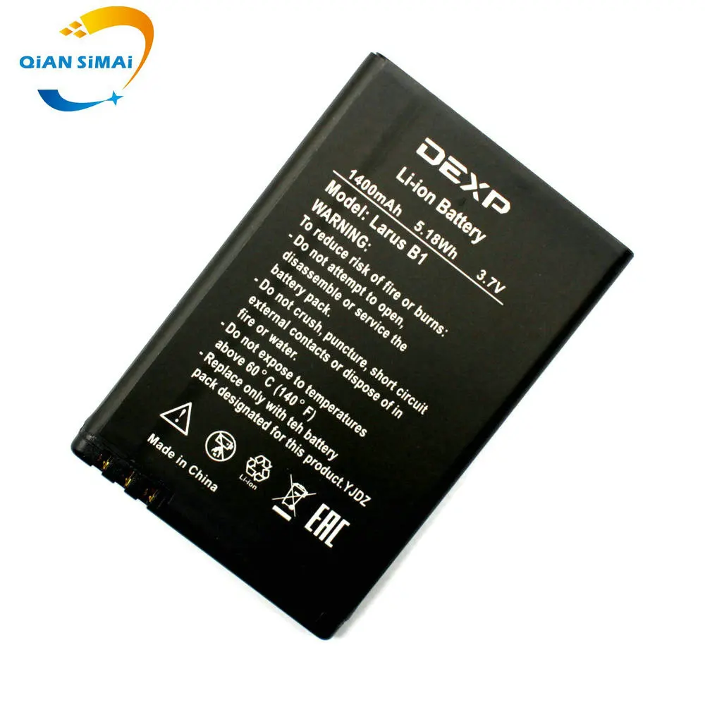 QiAN SiMAi 1 шт. Высокое качество Larus B1 батарея для DEXP Larus B1 мобильный телефон+ код отслеживания