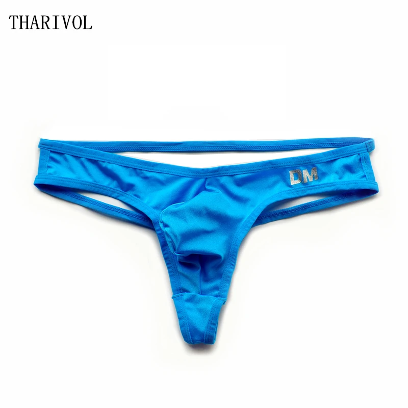THARIVOL новые мужские трусики с низкой талией сексуальные стринги модные