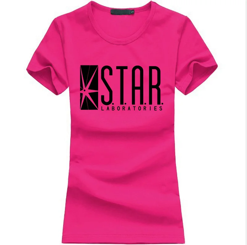 S.T.A.R Star Laboratories женская футболка Новая летняя Модная хлопковая Футболка harajuku femme Футболка Star Labs хипстерский Топ тройник - Цвет: rosy1