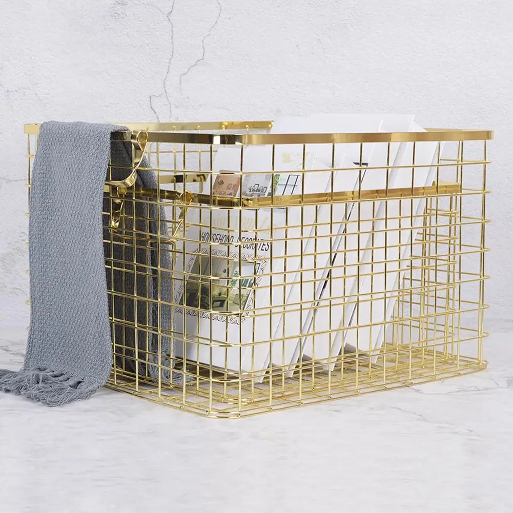 

Modern Wall-Mounted Metal Rack Circular Mesh Iron Shelf Industrial Style Shelf Office Sundries Organizer Home Decor Golden