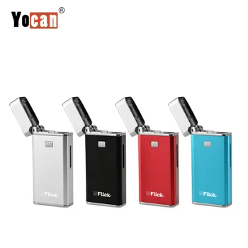

Yocan Flick kit 2 in 1 Kit thick Oil wax atomizer Vaporizer wax CBD built in 650mah Battery concentrate magnetic connection