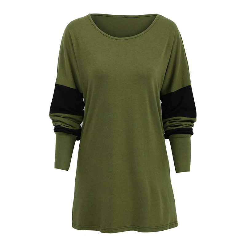 Women Plus Size 3XL 4XL 5XL tshirt Long Sleeves T-shirt Loose Tees Shirts Casual Long Tops female tunics Korean Fashion T Shirt