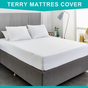 

Customized 80X190CM Cotton Terry Waterproof Mattress Protector For Bed Wetting BedBug Breathable Mattress Cover Waterproof Sheet