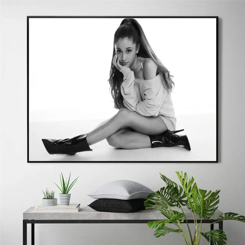 Ariana Grande Портретные фотографии на холсте напечатанные настенные картины Домашний декор плакаты и принты искусство для украшения гостиной - Цвет: 4