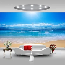 Пользовательские фото обои, пляж море природные пейзажи фрески для гостиной спальня ТВ стены papel де parede