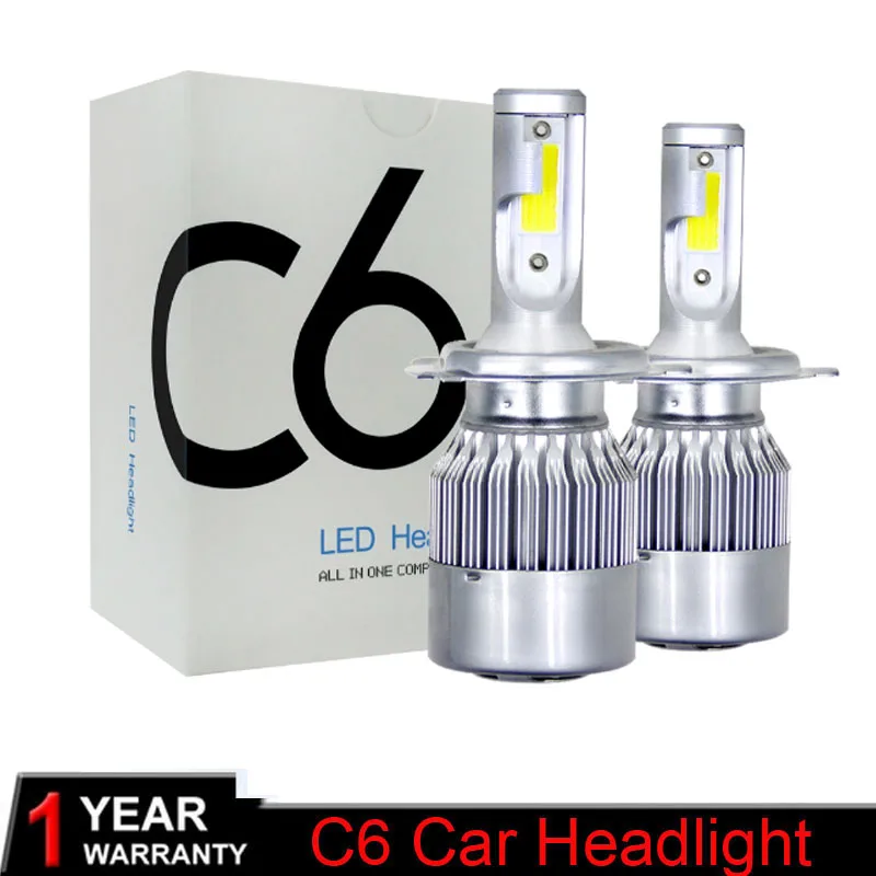 

1pairs Auto Car H8 H3 H11 H7 H4 H1 LED Headlights 4300K 6000K Cool white 80W 8000LM COB Bulbs Diodes Automobiles Parts Lamp