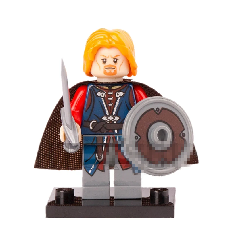 

The Lord of the Rings Hobbit Boromir with Sword Theoden Grima Aragorn Bard minifig DIY Building Blocks Kids Xmas Toys Gifts