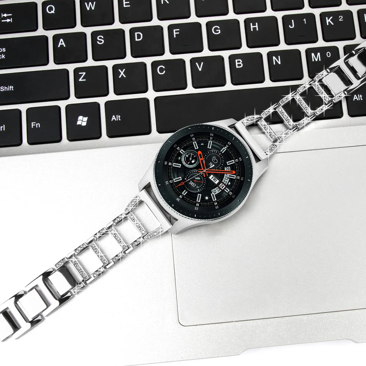 Сменный металлический Хрустальный ремешок на запястье для samsung Galaxy Watch(46 мм) SEPT