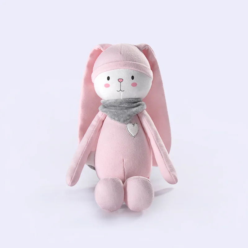 

5pcs/lot Rabbit cat Plush Dolls Toy sit height 20cm Kids Stuffed Animals Soft Toys bell toys for baby Chrismas gift T128