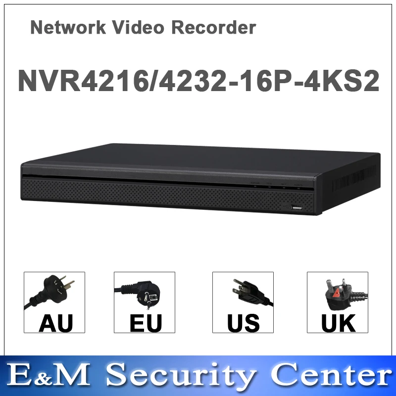 

Original english dahua NVR4216-16P-4KS2 NVR4232-16P-4KS2 replace NVR4216-16P NVR4232-16P H265 H264 8POE ports