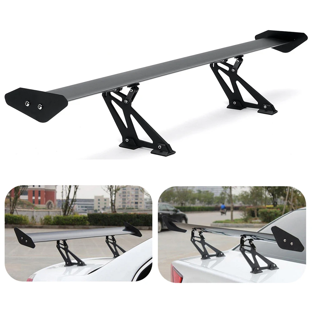 2019 Car Racing Spoiler Universal for Hatchback Auto GT Aluminum Rear Trunk Wing Spoilers fit  (5)