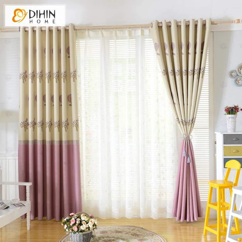 Online Shop Dihin 1 Pc Ready Made Curtains Tree Pattern Curtains