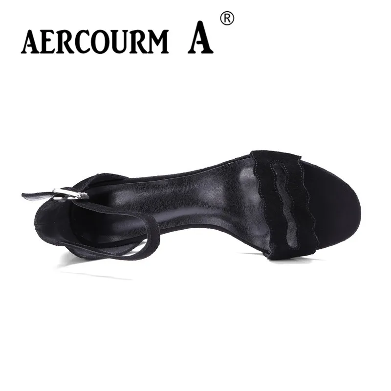 Aercourm A/Для женщин средний каблук сандалии Доры малыш Sueder леди Ремешок на
