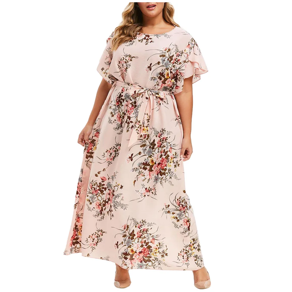 plus size floral sundress