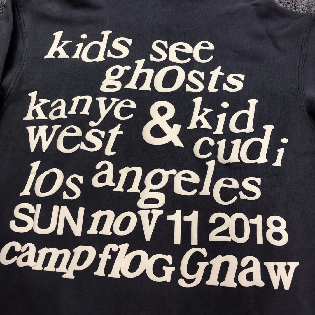 2019 лучшее качество худи Kanye West & Kids с надписью See Ghost для женщин и мужчин мужская
