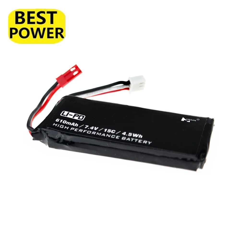 

10pcs Hubsan X4 Batteries H502S RC 610mAh Lipo 7.4V RC Drone Battery 15C For Hubsan H502E Quadcopter Airplane Drone Spare Parts