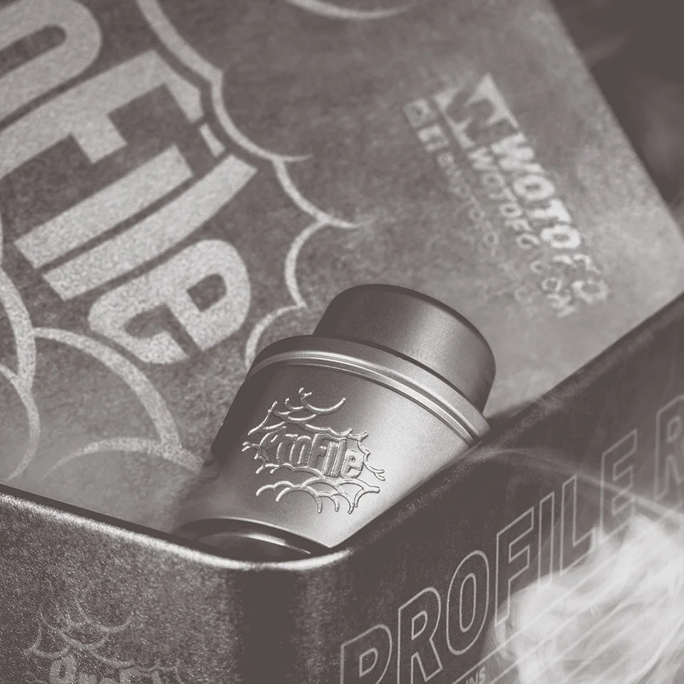 Original Wotofo Profile RDA 24mm rebuildable dripping atomizer with Mesh Style Coil regularsquonk pin juice taster RDA  (4)