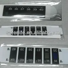 Рекламных homecare цвет изменить OP мешок Ясный пакет жар сканирования ленточный термометр