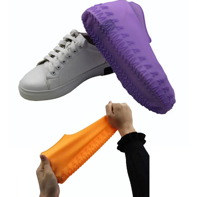 Reusable Rainproof Waterproof Overshoes Non-slip Men Shoes Covers Recyclable