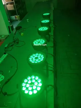 

8pcs/lot 18x10W led flat par rgbw waterproof dmx led par out door led wash wall
