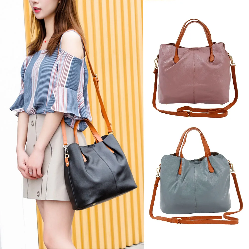 

Women Leather Handbags High Quality Casual Big Female Trunk Tote Shoulder Bag Ladies Large Luxury Handbags