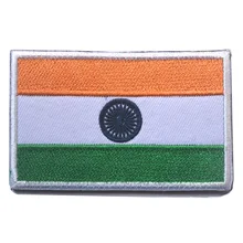 Embroid флаг Индии национальная аппликация крюк индийский Флаг Тактический morael армии повязки сражение для пальто шляпа на заказ