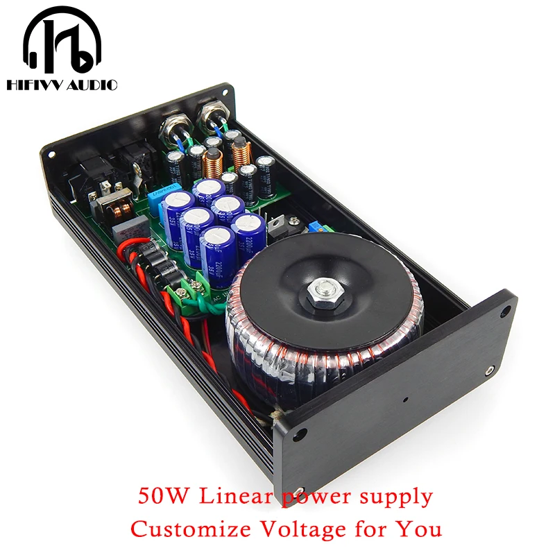 NEW 50W HIFI Ultra-low noise Linear Power supply DC5V 9V 12V 15V 18V 24V LPS PSU