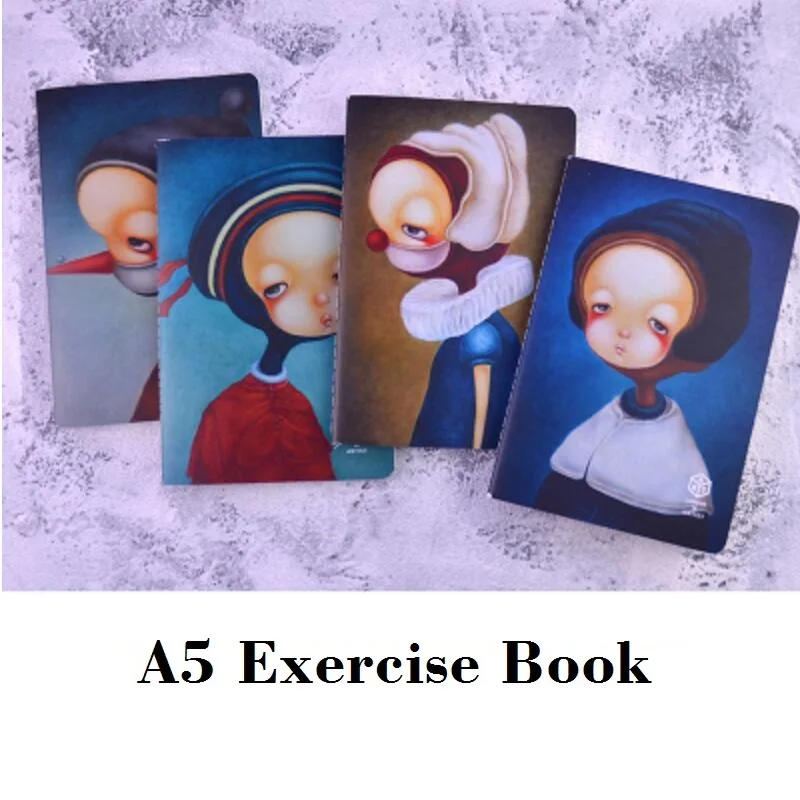 

A5 Exercise Book for Students Creative Girls Note Books Cartoon Caderno Escolar 210*142mm, 44 sheets/ 88 pages