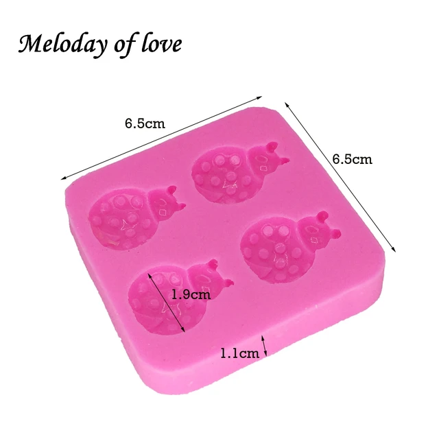 Diy Katicabogár Cupcake Szilikon Torta Penész 3D Fondant Sütemény Díszítő Szerszámok Sütőszerszámok Dy0022 - Image 6