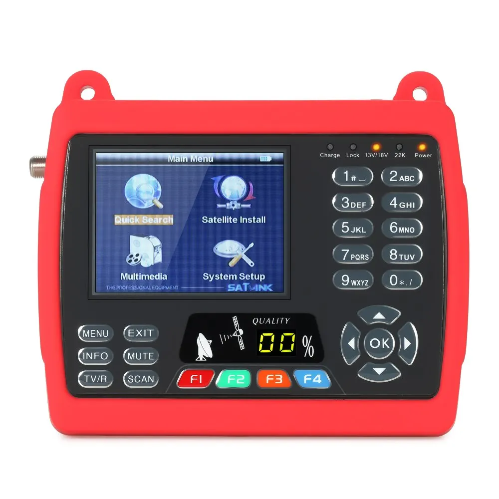 

SATLINK Digital Satellite TV receiver WS6950 Digital Satellite Meter Digital Satellite Signal Finder Meter with Carrying Strap