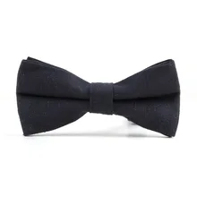 Темно-синий лен Для мужчин; регулируемый галстук-бабочка с одноцветной бабочкой подарок для Для мужчин смокинг для мальчиков Свадебный, выпускной, для жениха Вечерние джентльмен
