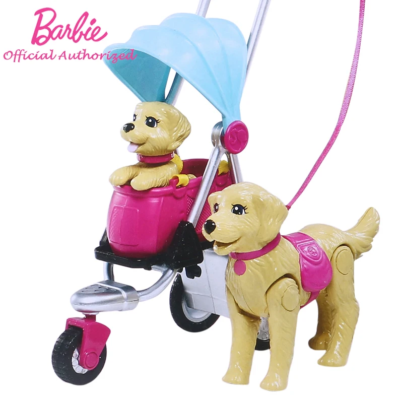 Барби бренд Strollin' Пупс игровой набор кукла игрушка Коллекционирование ролевые Барби-Игрушка милая собака CNB21 Boneca режим подарок на день рождения