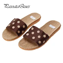 Hemp Men Women Shoes Flip Flops Spring Summer Home House Breathable Indoor Slippers Brand Pasoataques Asspfhp112