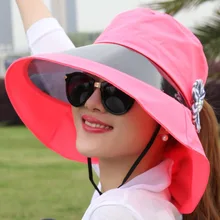 Free Shipping summer sun hat female UV protected flower hat best seller women lady foldable summer beach hat