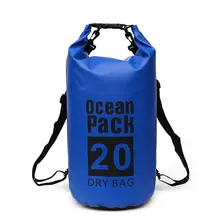 20L Waterproof Outdoor Mountaineering Swimming Bag Ultra Light Compression Waterproof Adjustable Shoulder Strap Hook Multicolor