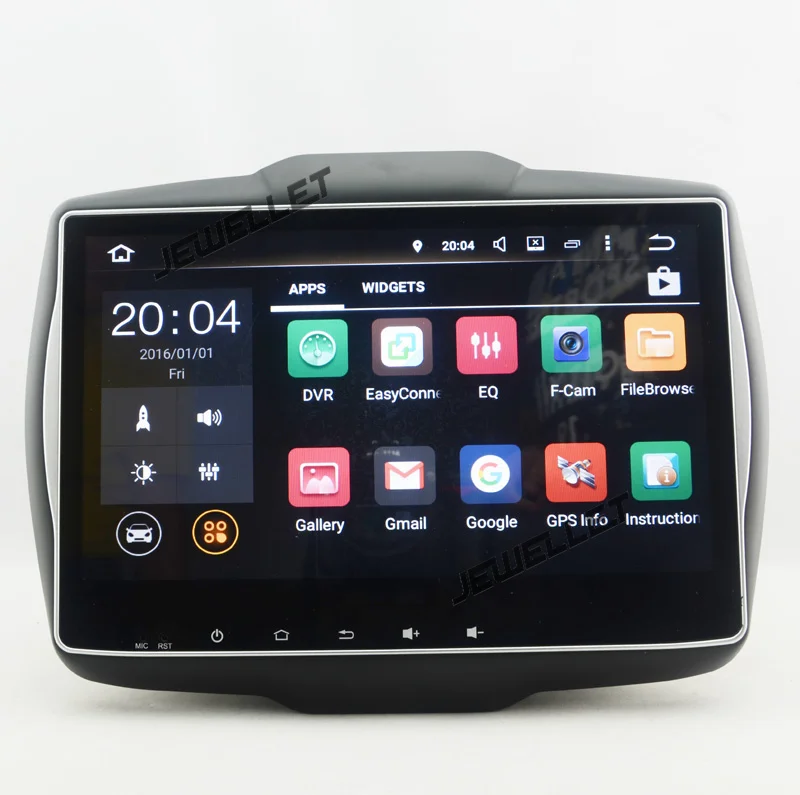 Discount 10.1" Quad core Android 9.0 Car GPS radio Navigation for Jeep Renegade 2015-2017 with 4G/Wifi DVR OBD 10