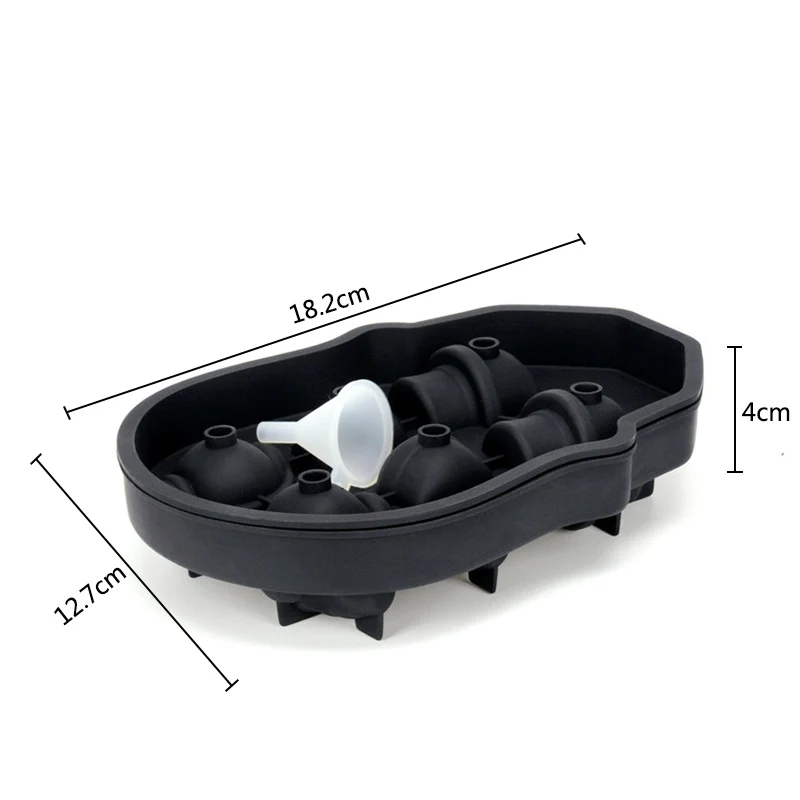 Lnrrabc Лидер продаж Новые 3D череп силиконовые формы Хо Применение держать Применение 6-Полость самодельный лед чайник Кухня аксессуары