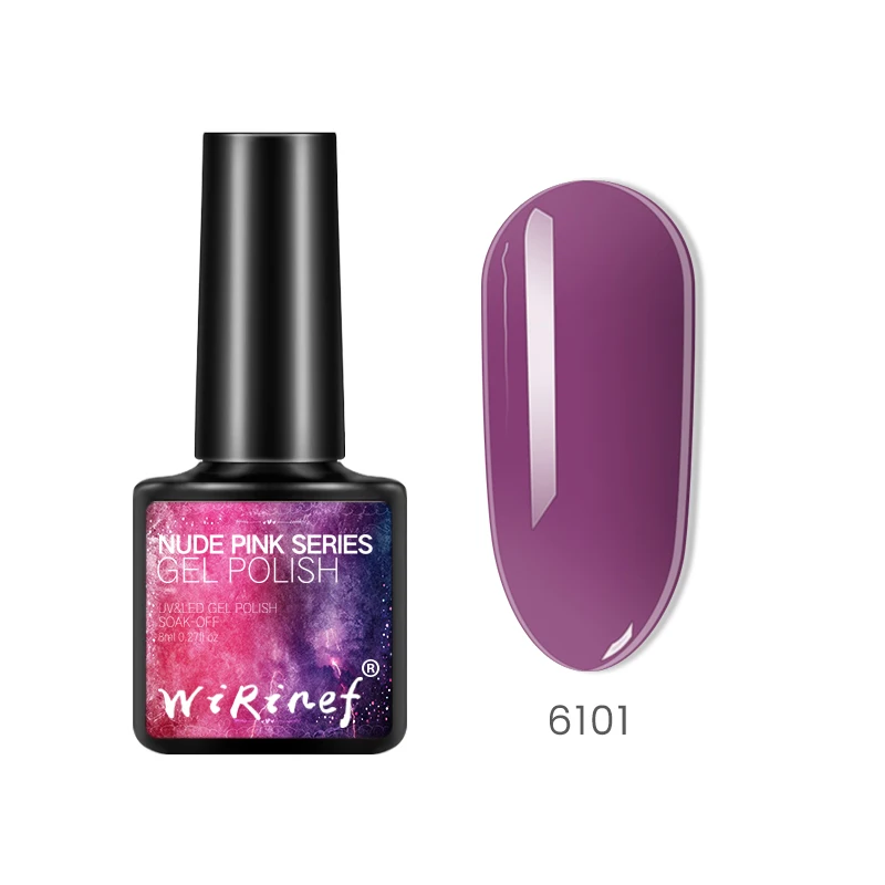 WiRinef, 32 цвета, УФ-гель для ногтей, обнаженный дизайн ногтей, Гель-лак для маникюра, замачиваемый Праймер, верхнее покрытие, Гель-лак для ногтей, клей - Цвет: 6101