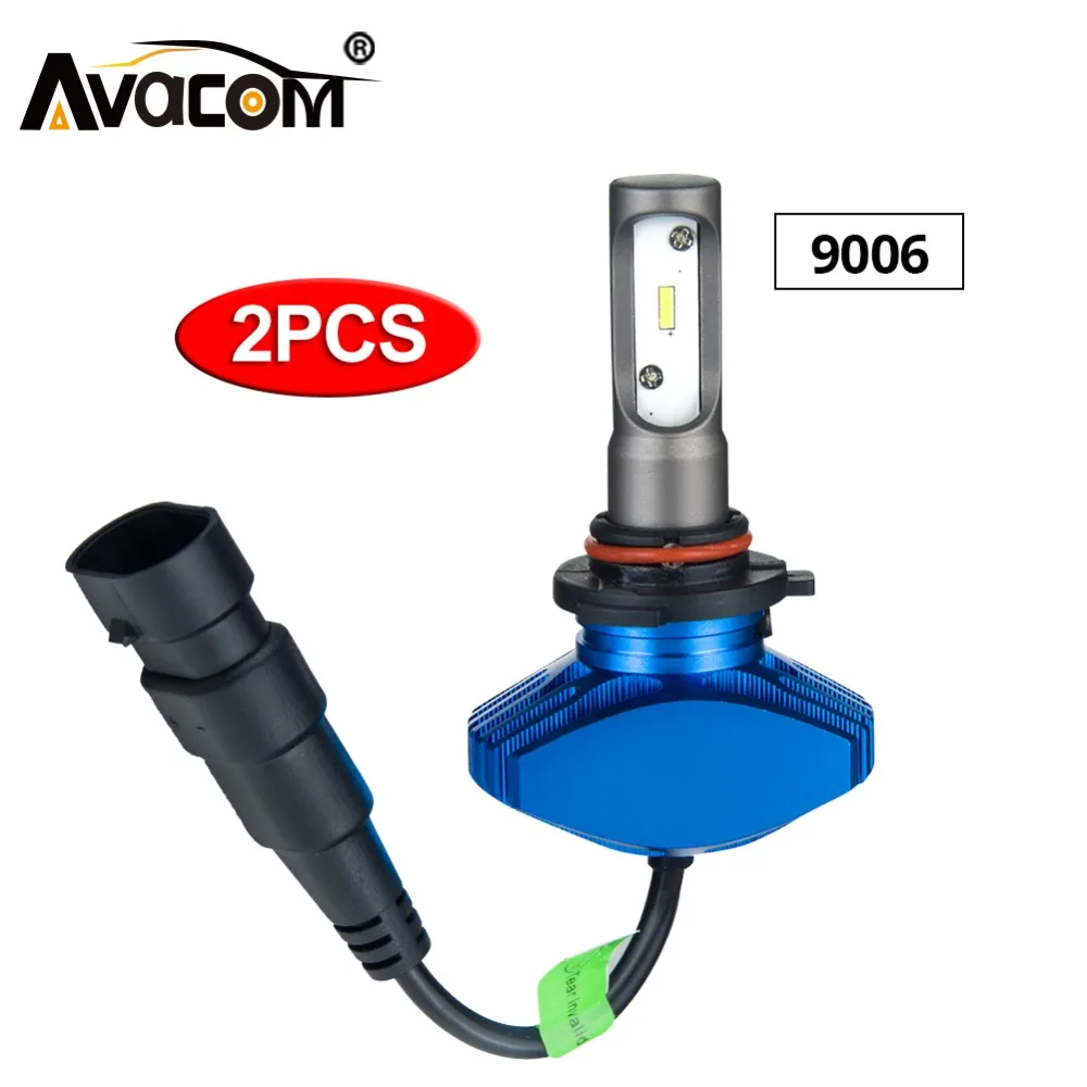 2pcs 9006/HB4 LED Car Light Fanless Auto Headlamp 12V 8000Lm