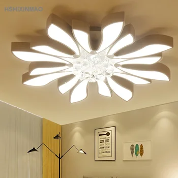 

LED wrought iron acrylic special-shaped ceiling lamp can be adjustable brightness temperature Ceiling lights AC100-240V