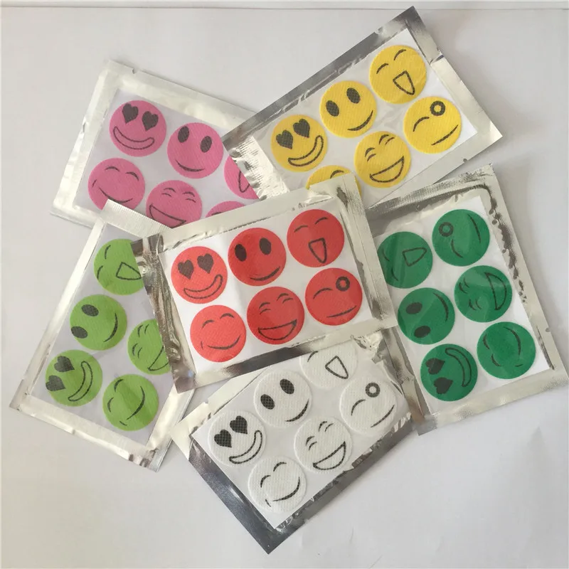 

2018 Mosquito repeller wholesale smile anti Mosquito Repellent Sticker Repeller Patch Natural Essential Oil mat 1200PCS/pack