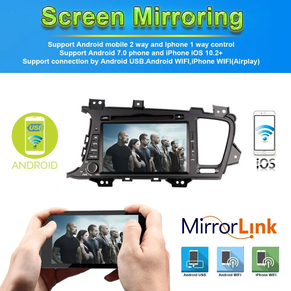 Discount 4G LTE Android 8.0 Car DVD Player for Kia K5 Optima Magentis 2011-2015 GPS Navigation 2 Din Bluetooth Radio Stereo Head Unit 6