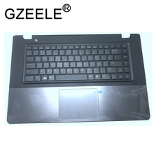 GZEELE новая подставка для рук для DELL для VOSTRO 5560 V5560 P/N: RGYVG американская клавиатура верхняя крышка с тачпадом без отпечатков пальцев Черный