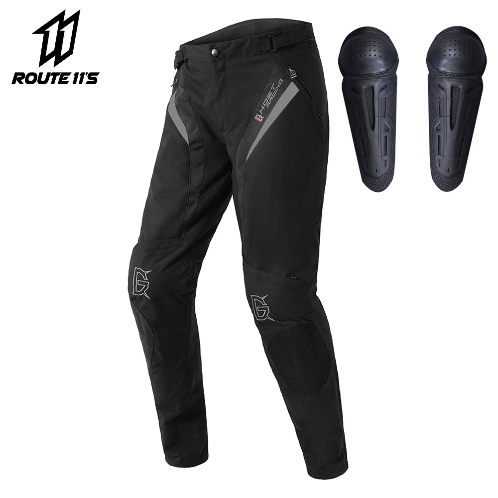 Новые штаны для мотокросса, мотоциклетные штаны, штаны для мотокросса, внедорожные гоночные мотоциклетные джинсы, защитные мотоциклетные брюки - Цвет: GR-K03-Black