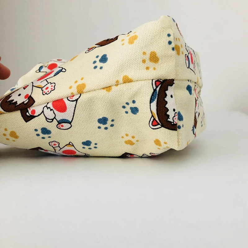 Chi-bi Maruko Модные Портативные холщовые сумки для обедов, мультяшная сумка для пикника, коробка для еды, сумка для хранения для женщин, девочек, детей