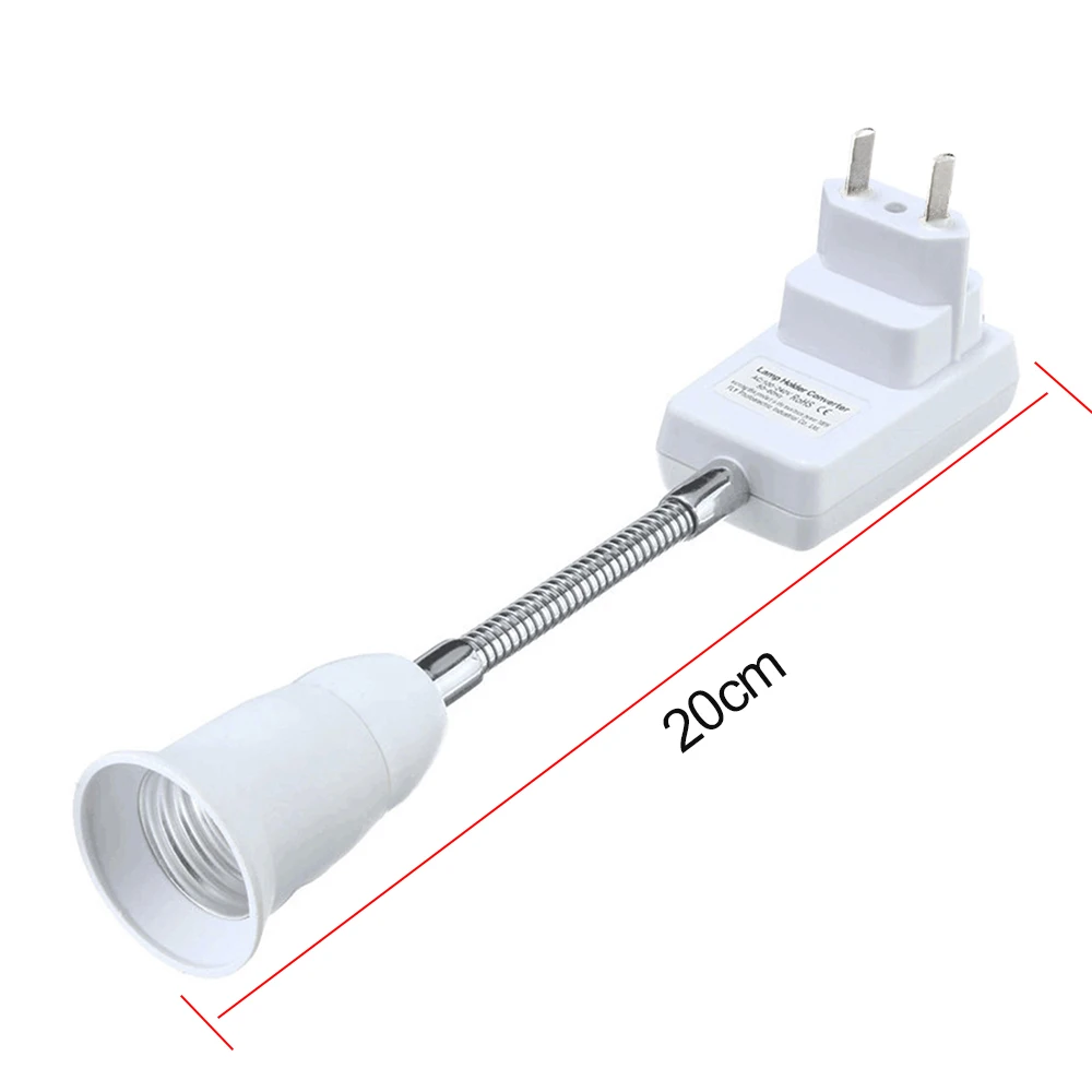 E27 Flexible Extension Converter LED Light Lamp Bulb Extend Adapter